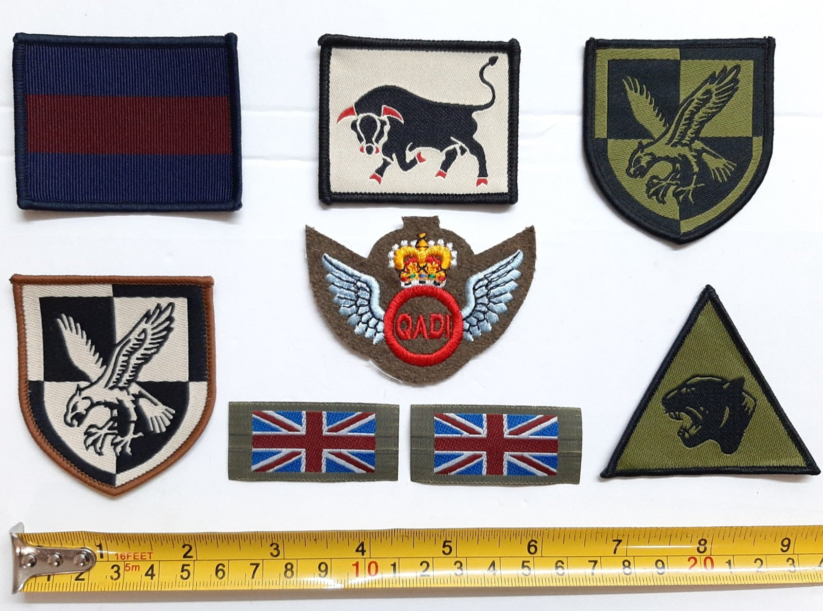 British Army Insignia Badges Assorted QADI 16th Air 11 Light Brigade etc X8
