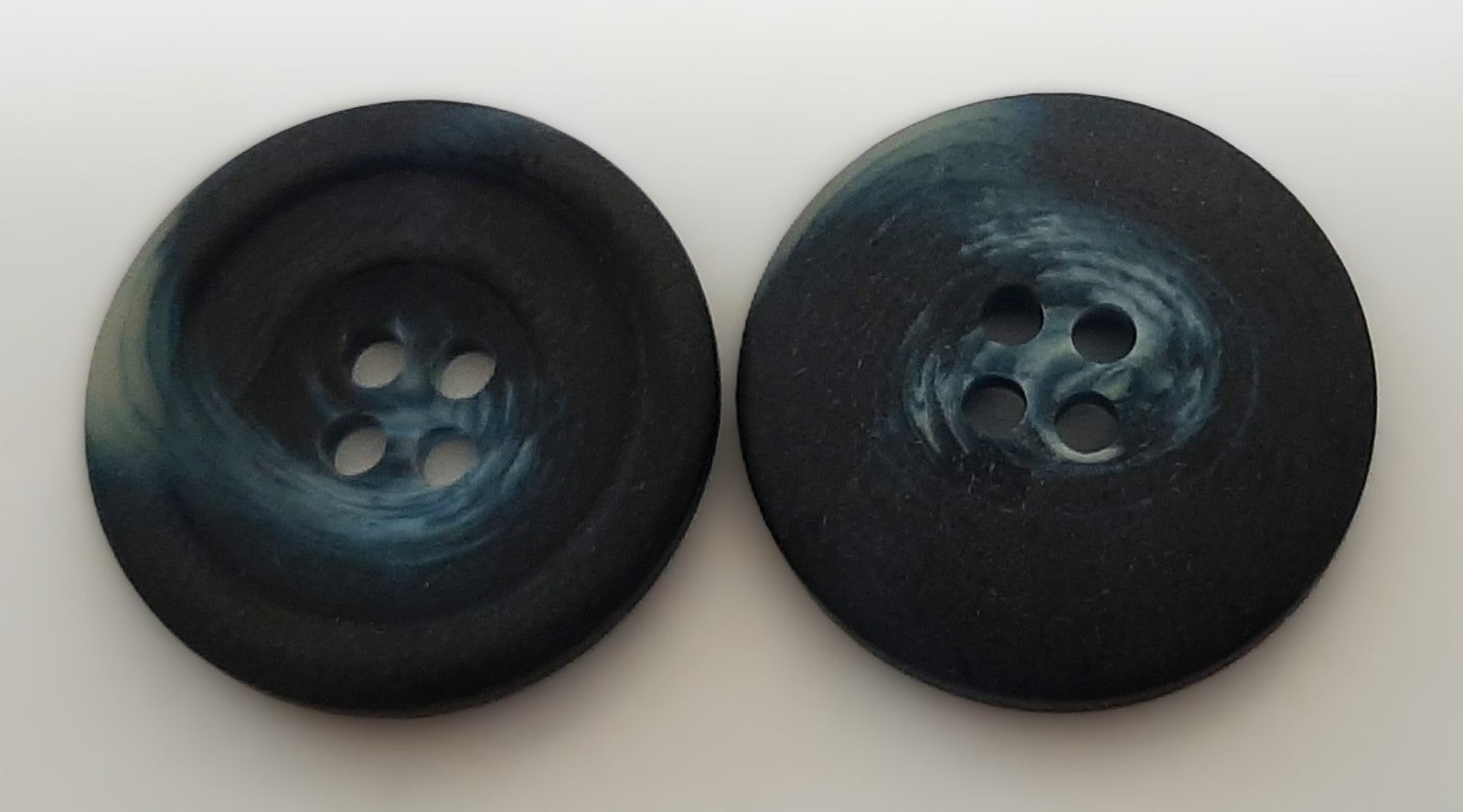 Vintage Army Buttons Old Pattern British Mottled Navy 4 Hole Size 22.6mm