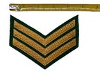 Mess Kit Chevrons Sergeant 3 Gold Bar Mid Green British Army Old Pattern SGT