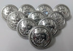 Genuine British Royal Navy Officers Flag Dress Buttons X10 RN Insignia ASBT119