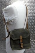 Genuine Vintage French Canvas Utility or Ammunitions Side Bag Carrier