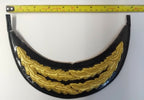 Genuine British Made 2 Row Officers "Scrambled Egg" Oak Leaf Dress Hat Peak