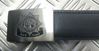 Fire Leather with Chrom Emblem Buckle Belt One Size - NEW