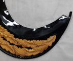 General Officer Peak British Oak Leaf Gold Wire Sprig Dress Hat Visor L