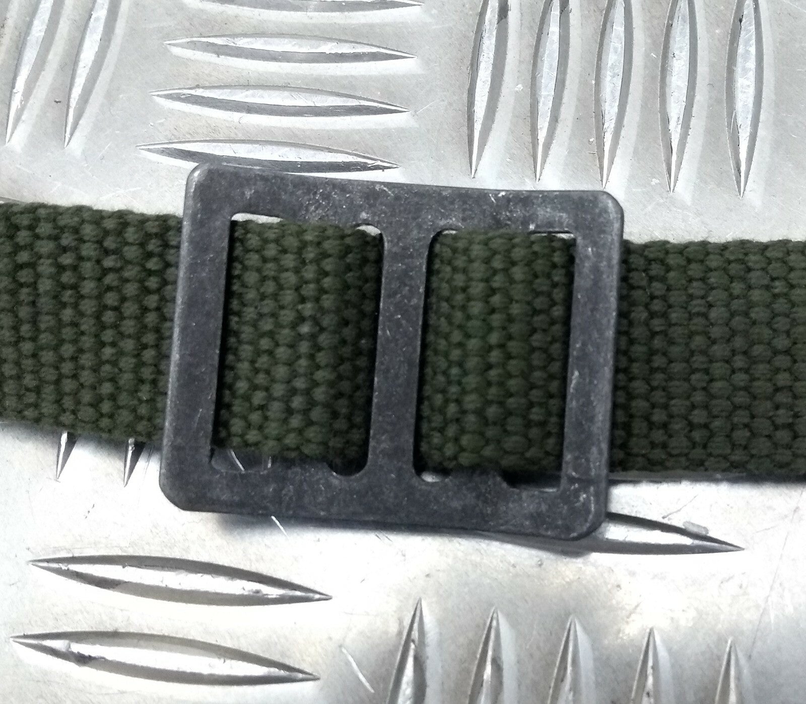Genuine Vintage Army Issue Green Canvas Suspenders For webbing etc NEW - HHKSL