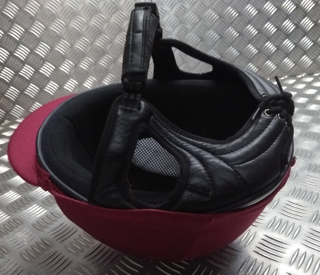 Champion Jockey Helmet Ex-Army Edition Ventair Deluxe With Maroon Cover 56cm