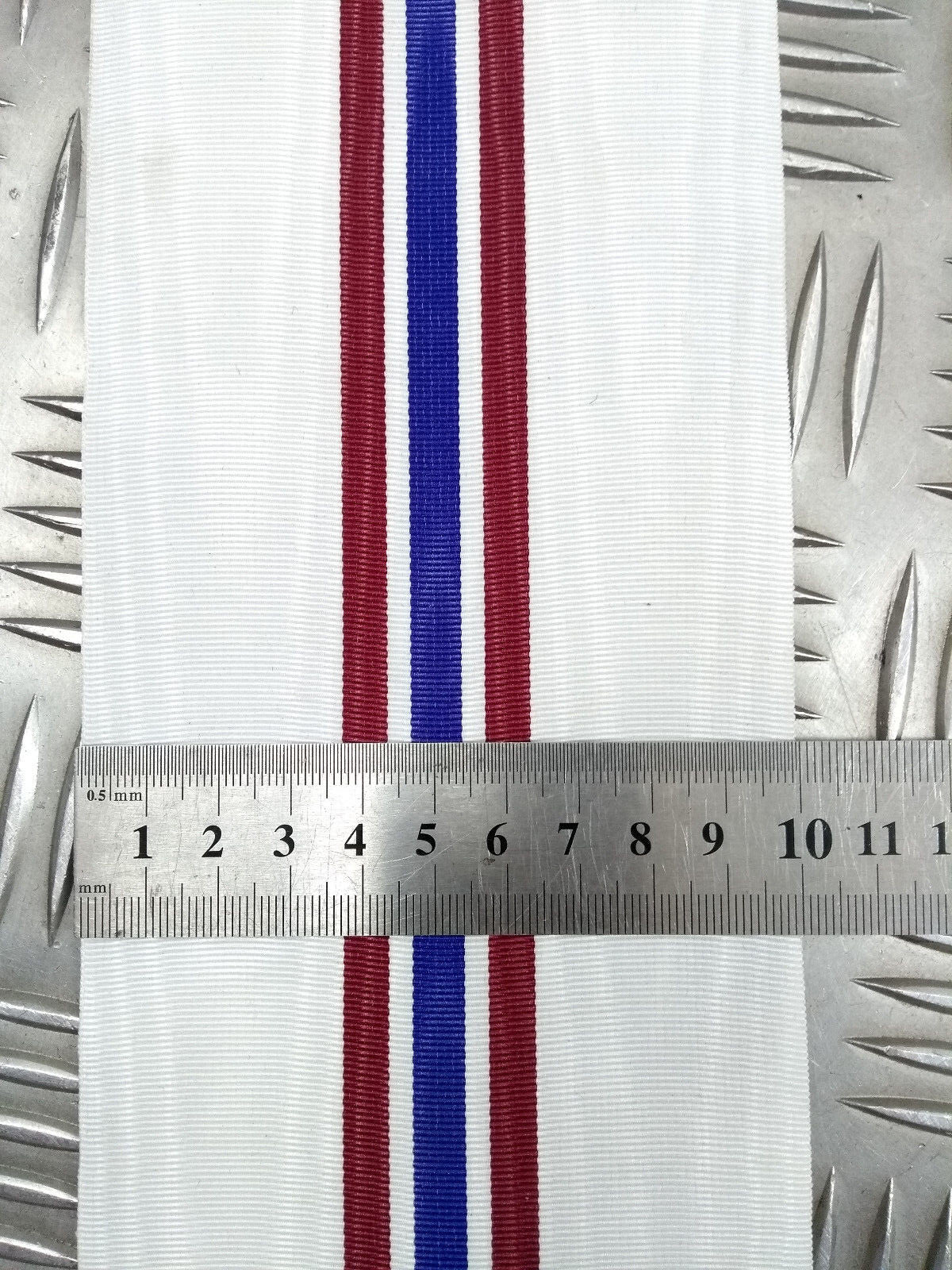 Vintage 10cm / 4" Wide Striped Grosgrain Ribbon Made by Toye, Kenning & Spencer