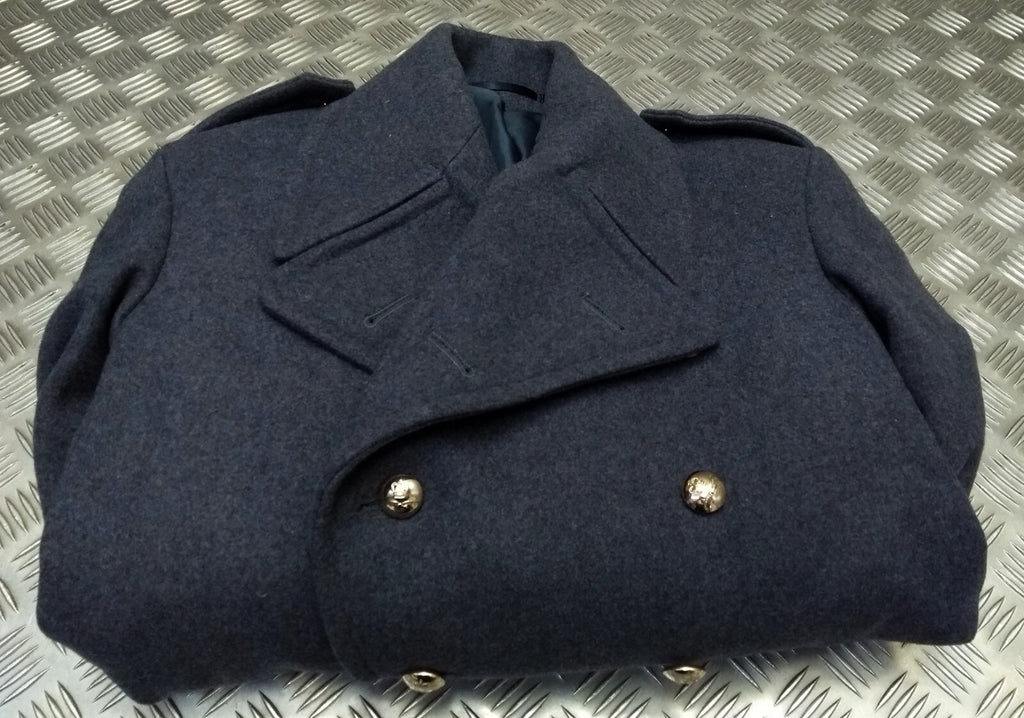 WRAF / RAF Royal Air Force Greatcoat Airforce Blue Grey Colour Great Coat Woman's Size 154/80/60cm