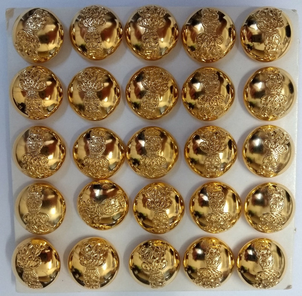 Genuine British Army The Life Guards Regiment Officers Dress Buttons 30L x25