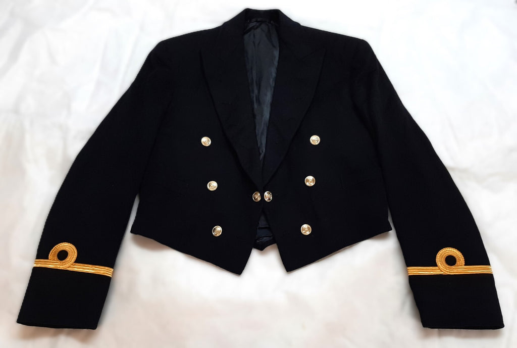 Navy Mess Jacket Sub Lt Cuff Curls British Naval Ofc Dress RN