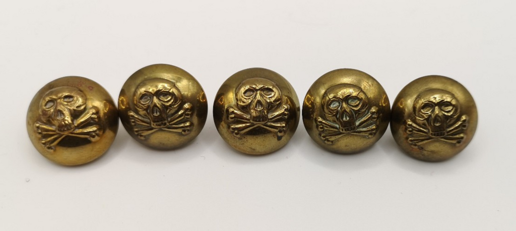 17th/21st Lancers Brass Buttons Size 26L x5