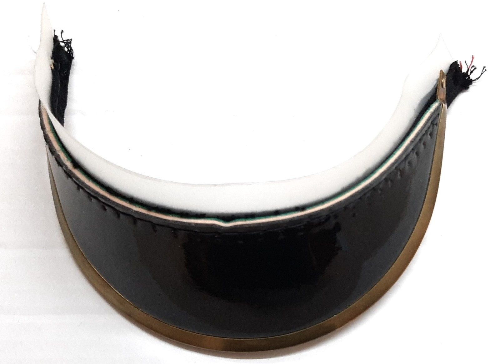 British Army Guards No1 Dress Hat Peak / Visor Patent with One Brass Band