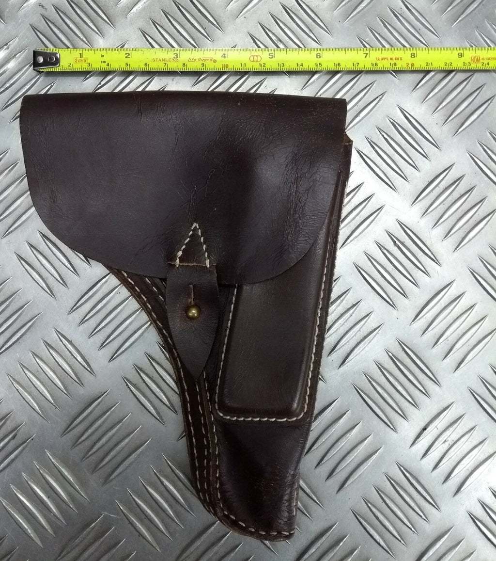 Vintage Holster Leather Unknown Pistol Side Arm Holster Faulty