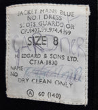 British Army Scots Jacket Vintage No1 Blue Dress Coat