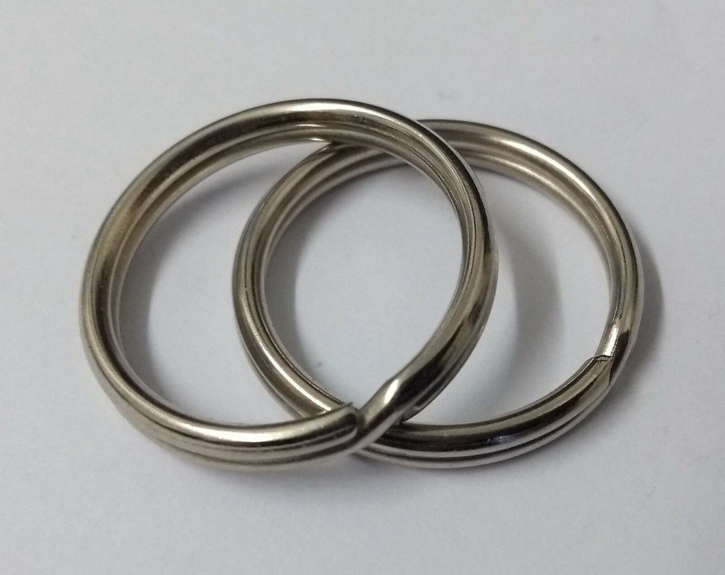 Genuine British H Cav Issue Nickel Plated 24.7mm Split Rings X4 STD49