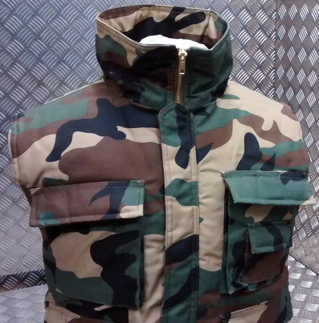 Hunters Action Vest Woodland Camo, Tactical Spec Body Warmer - NEW