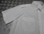 OPG White Uniform Shirt Short Sleeve With Epaulettes Collar 17.5"