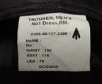 No1 RM Trousers Zip Closure Winged Backed Genuine Naval Issue With Foot Straps
