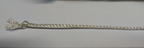 Silver Twisted Metallised Polyester String Braid 1.5mm / sold by 10" length