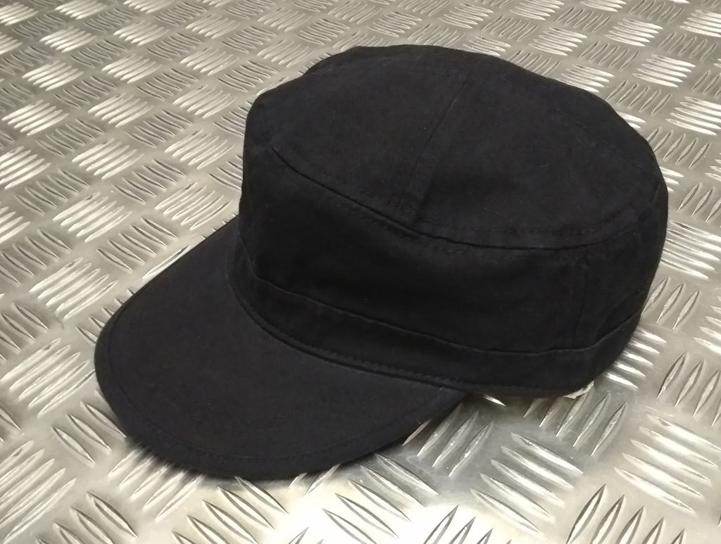 100% Cotton Military Type Stealth Special Ops Crap / Patrol Hat / Cap Black NEW