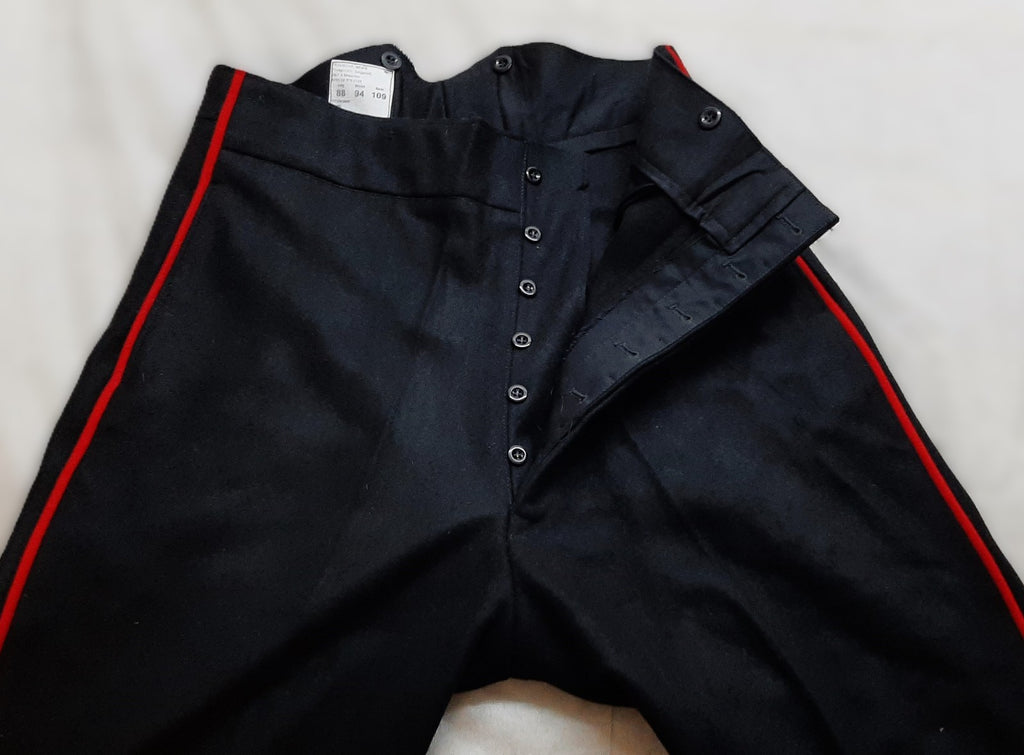 Genuine British Issued Footguards ETC Black Wool Dress Trousers W94cm