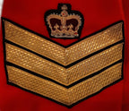 British Army Red Long Coat Royal Hospital Chelsea Q/C Buttons C/SGT