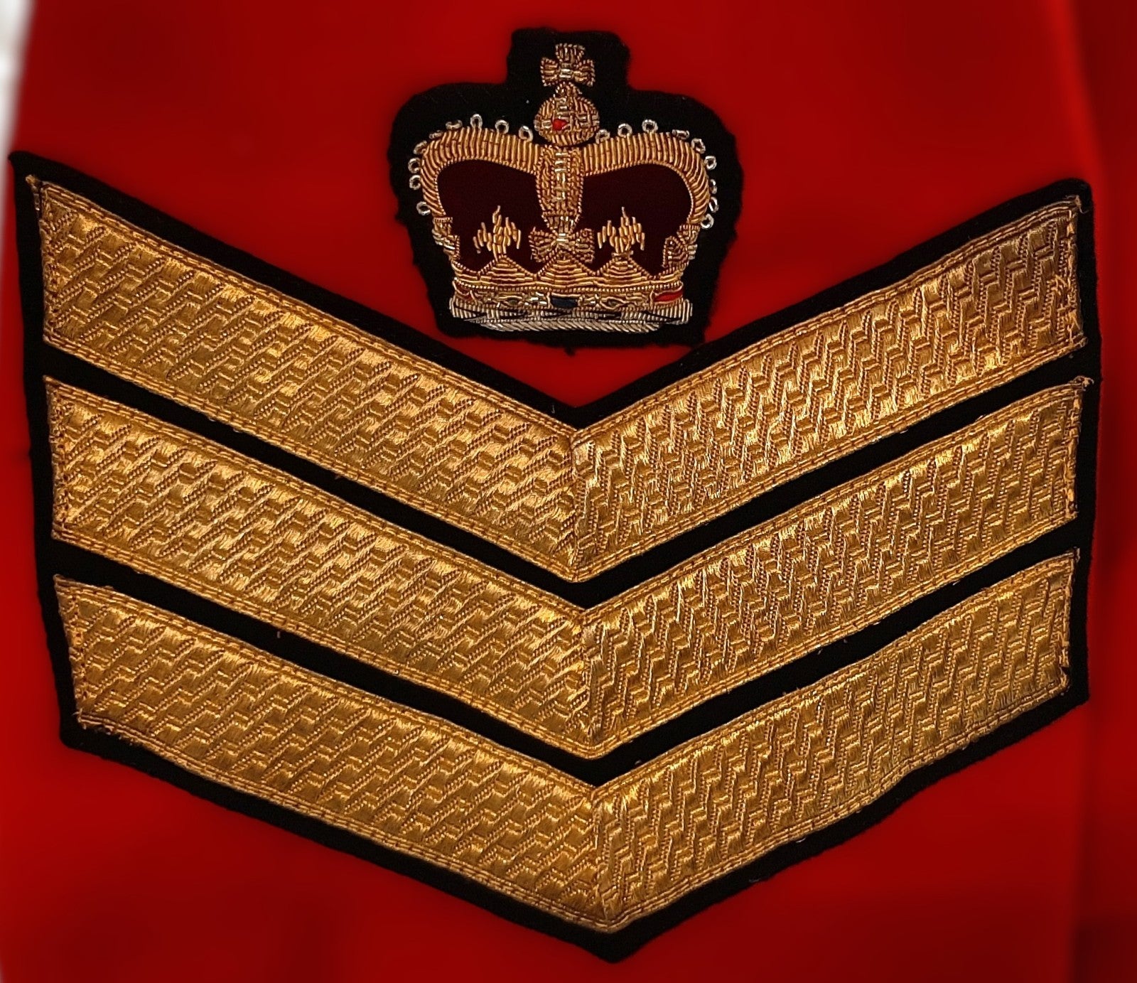 British Army Red Long Coat Royal Hospital Chelsea Q/C Buttons C/SGT