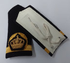 Oman Naval Rank Shoulder Boards Officer Laced Royal Crown Obsolete Navy Issue