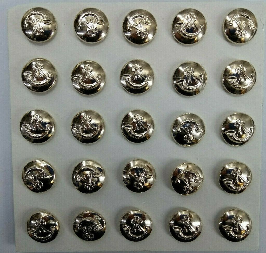 Genuine British Army Light Infantry Anodised Dress Buttons 30L NEW