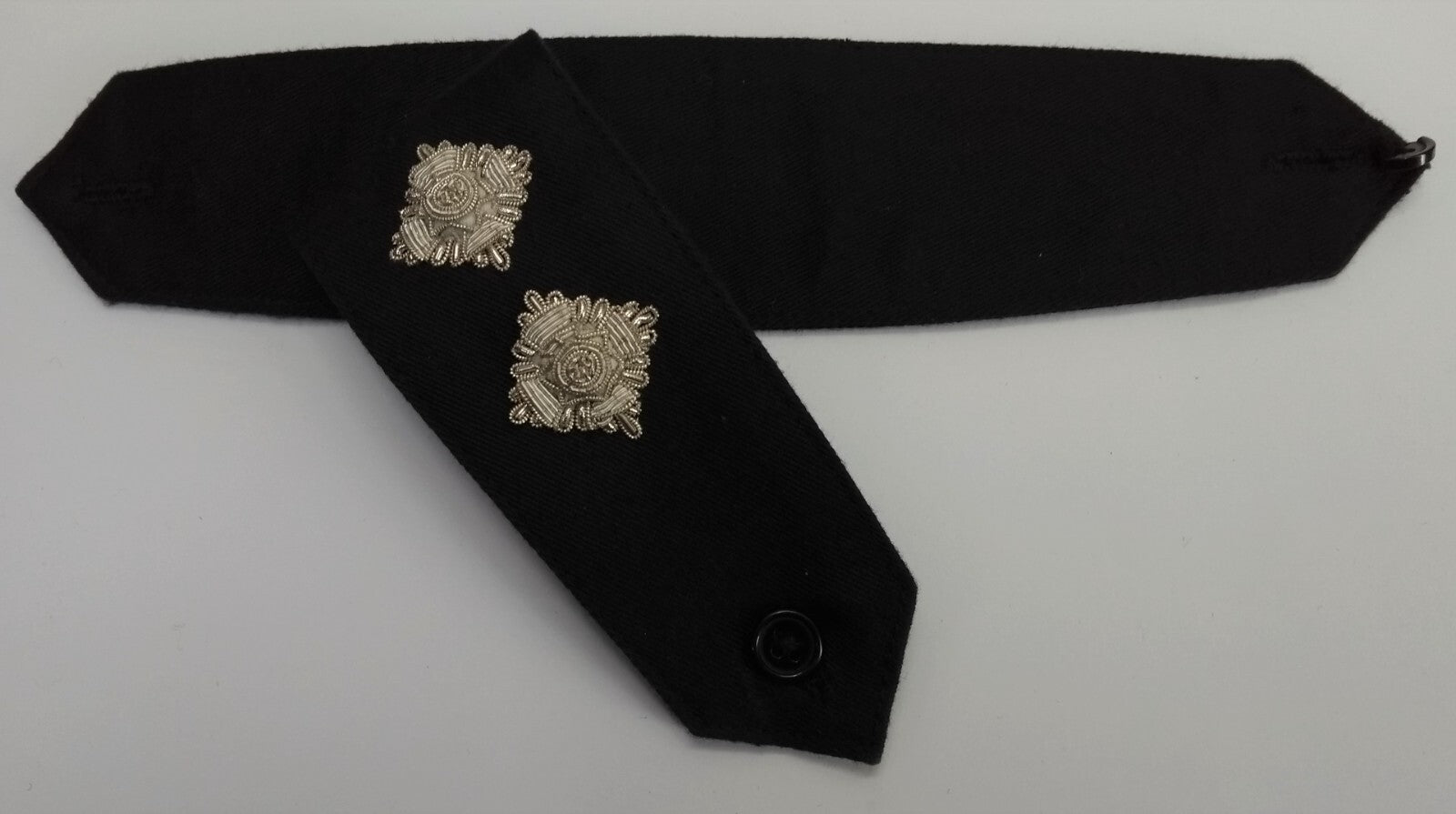 Vintage No1 Shoulder Slide With Silver Rank Pip Insignia Uniform Slides