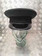 Parade Peak Cap Hat, Dark Green with Black Oak Leaf Band Fancy Dress - NEW