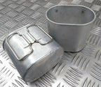 Genuine M84 Type Swiss Military Issue Metal Billy Can Aluminium Mugs X2 EBYT85