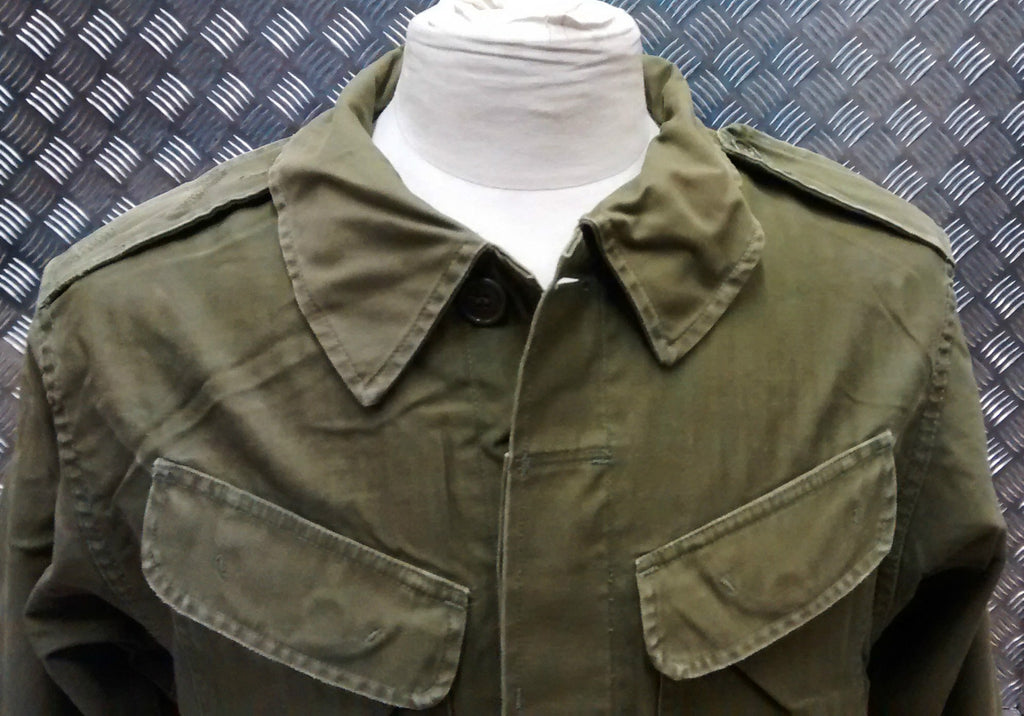 Genuine Vintage Military Combat Jacket 1980's Distressed Look Unique Look 80's
