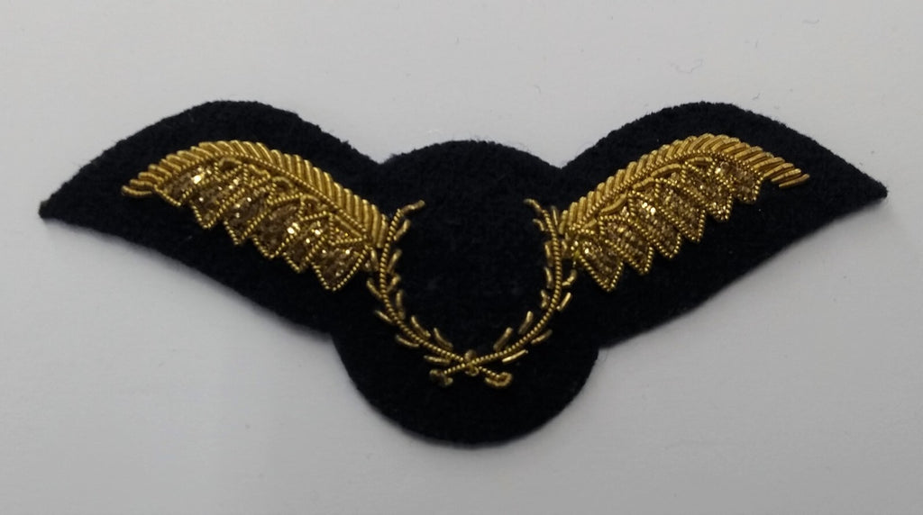 RAF Royal Air Force Brevet Badge Ceremonial Dress Full Wing Gold Wire Insignia Made in UK