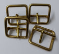 Mil-Spec Horse Guards & H Cav Brass 1" Bridle Buckles 2 Pairs STD29