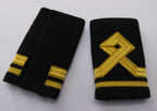 Naval Shoulder Slides / Boards Officers Style Gold Lace Navy NEW