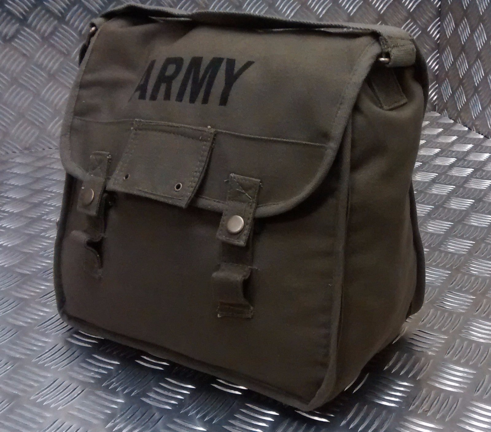 Military Type ARMY Print Canvas / Haversack Shoulder Bag Festival Asst Cols