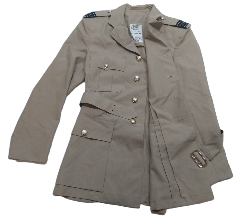 RAF No6 Airforce Jacket Mans Fully Buttoned with Cloth Belt Size 100cm Regular