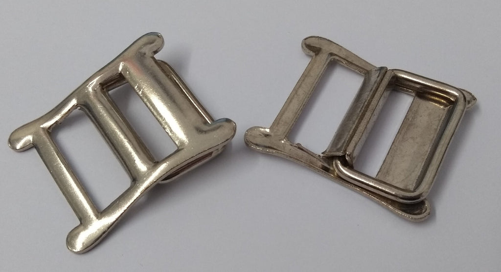 Army Roko Buckles Vintage British Issue 1" buckles 1 Pair New Old Stock