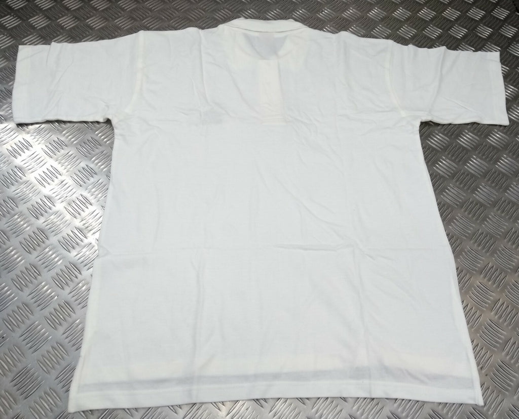 RAF Royal Air Force PTI White Polo T Shirt with Jerzees Physical Training Instructor Logo