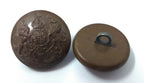 Genuine Vintage British Army Kings Crown General Service Coat of Arms Buttons x2