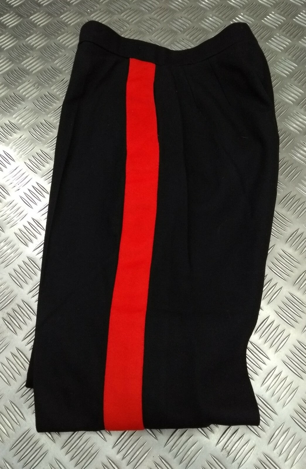 No1 Dress British Trousers 1 3/4" Red Stripe Tailored By G.D Golding W29"