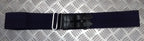 Royal Navy Blue Stable Belt Double Leather Straps & Chrome Slide Adjust Max 34"