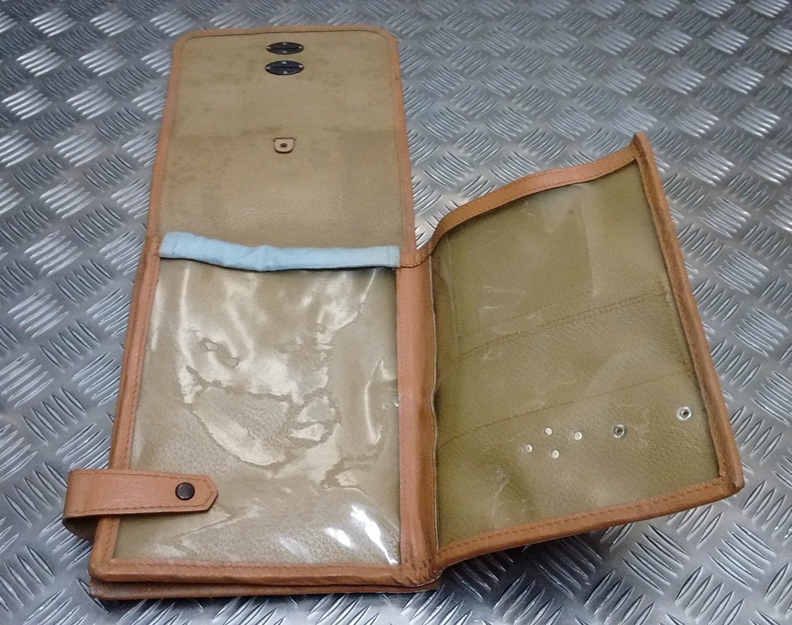 Vintage Map / Document Case / Shoulder Bag Tan
