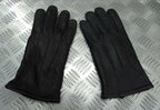 Military Style Black Leather Soft Thinsulate Lined 3 Dart Parade Gloves