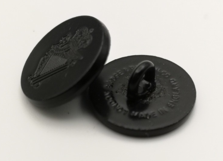 Royal Irish Flat Blazer Buttons Black 26L x5