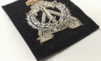 Royal Pioneer Corps Patch Wire Braided Insignia on Black Felt