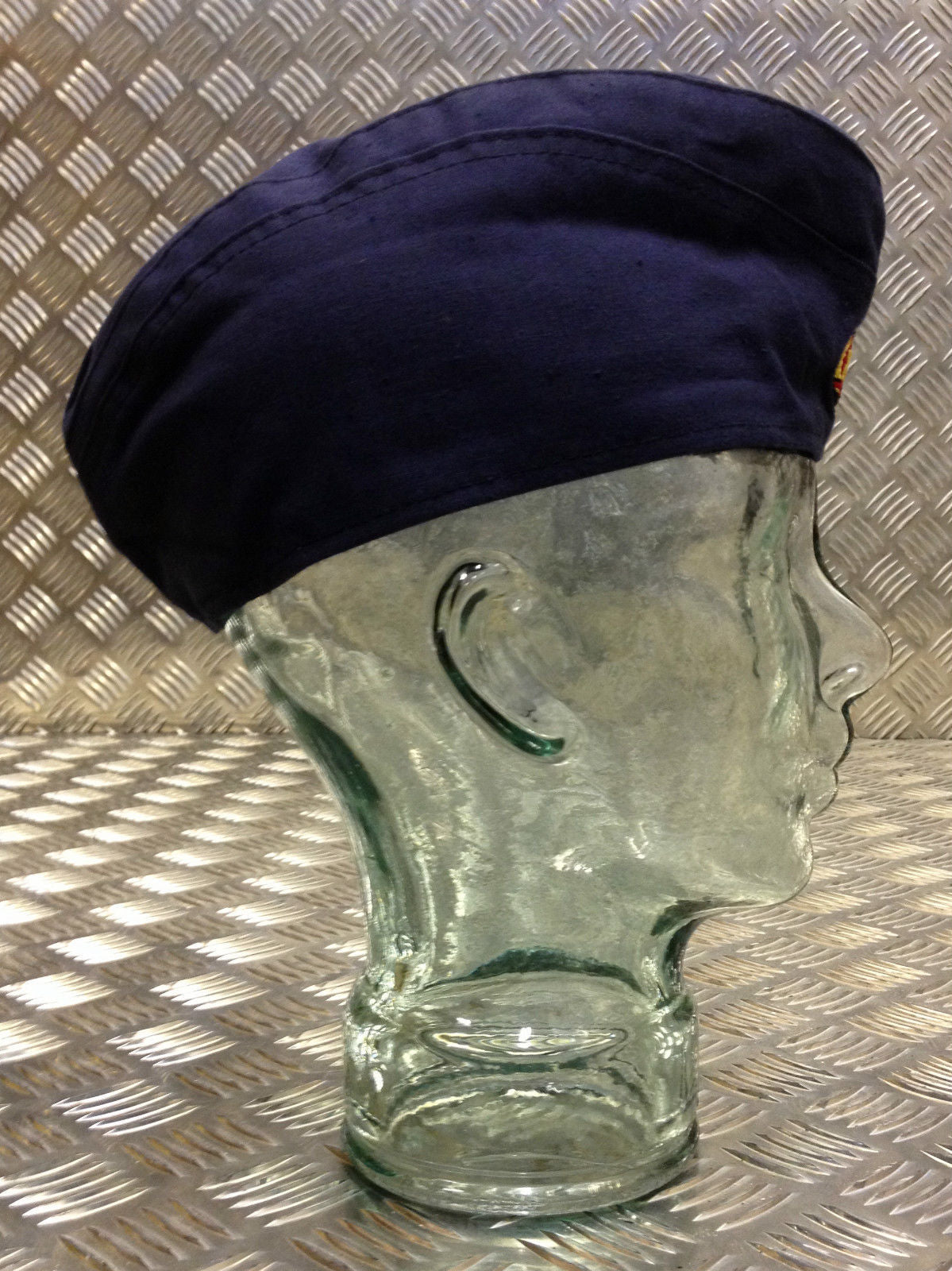 Genuine East German Army/Navy Flat Cap / Envelope/Forage Hat. Blue - All Sizes