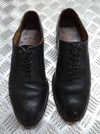 Naval Oxford Shoe British Navy Officers Dress Uniform Without Toe Cap UK 8.5