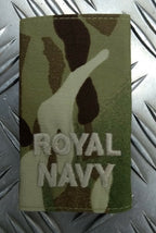 British Army Royal Navy MTP Camo Able Rate "ROYAL NAVY" Rank Slide - NEW